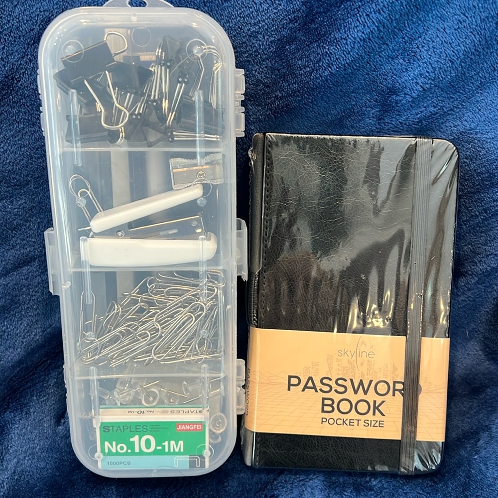 New Desk Accessories set and Pocket Size Password Book